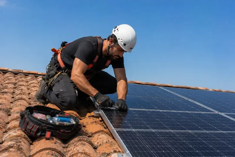 Maintenance et monitoring de panneaux solaires à Olette