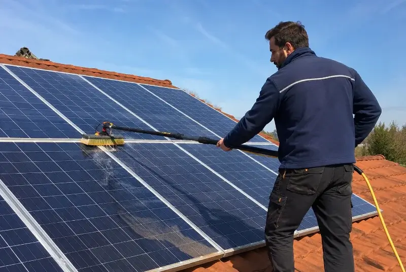 Nettoyage et entretien de panneaux solaires à Olette