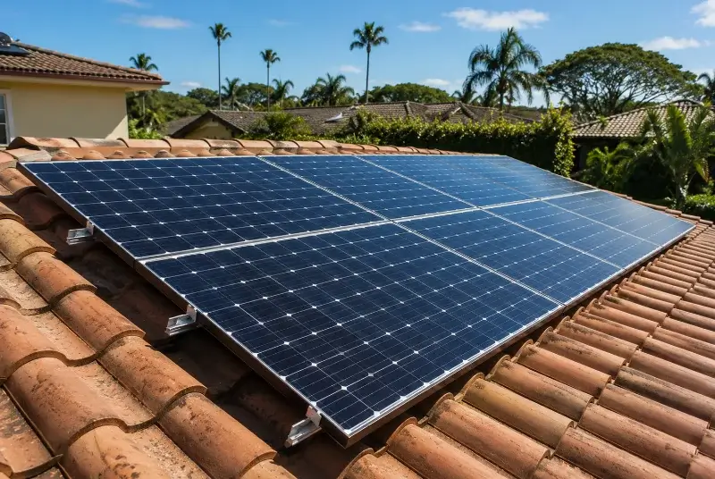 Installation de panneaux solaires à Olette